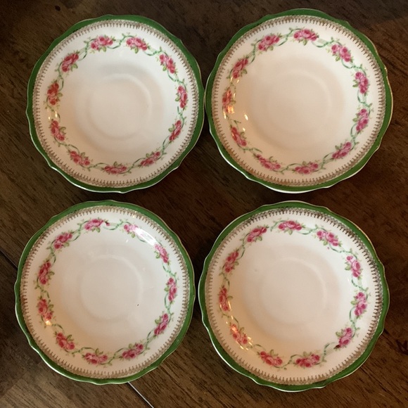 Rare! Antique C.T. Germany Carl Tielsch Altwasser Cups and Saucers Set 8 Piece - Picture 4 of 13